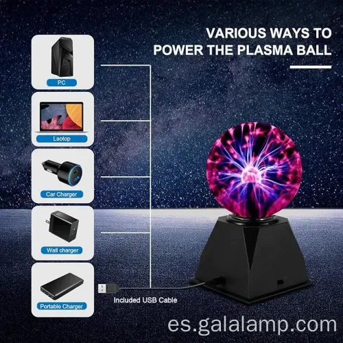 Lámpara iónica, control de sonido, interruptor de control táctil